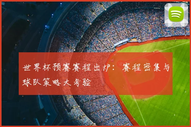 世界杯预赛赛程出炉:赛程密集与球队策略大考验